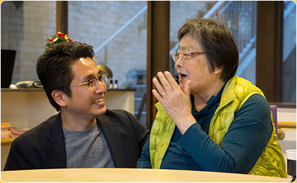 一人ひとりと真剣に向き合います